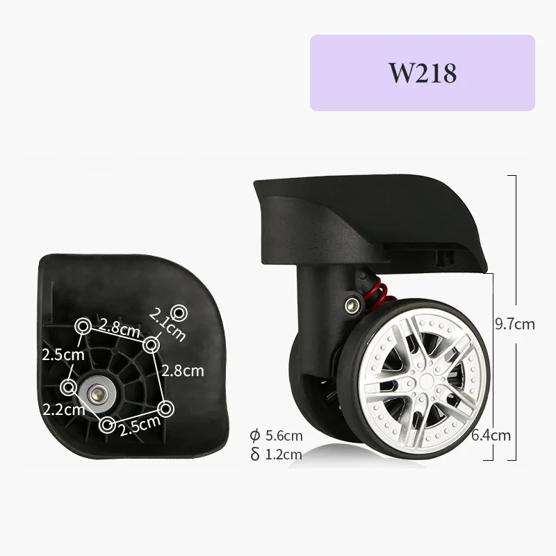 For W218 Trunk Wheel Replacement Set Durable, Universal Fit, Easy Installation 360° Silent Rotating Wheels
