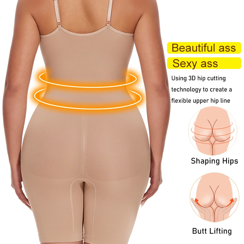 Shapewear Bodysuits for Women Tummy Control Full Body Shaper Thigh Slimmer Shorts Waist Trainer Slimming Underwear Belly Fajas