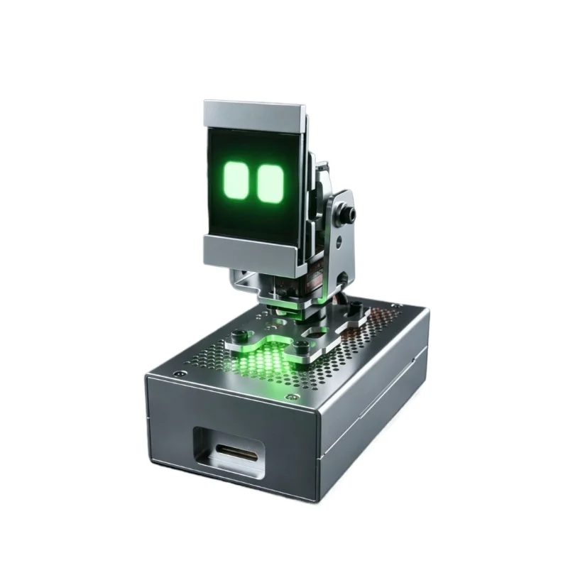 DIY Desktop AI Interactive Robot, CNC Aluminum Shell, ESP32 Based Smart Robot With Emotional Display & Voice Interaction