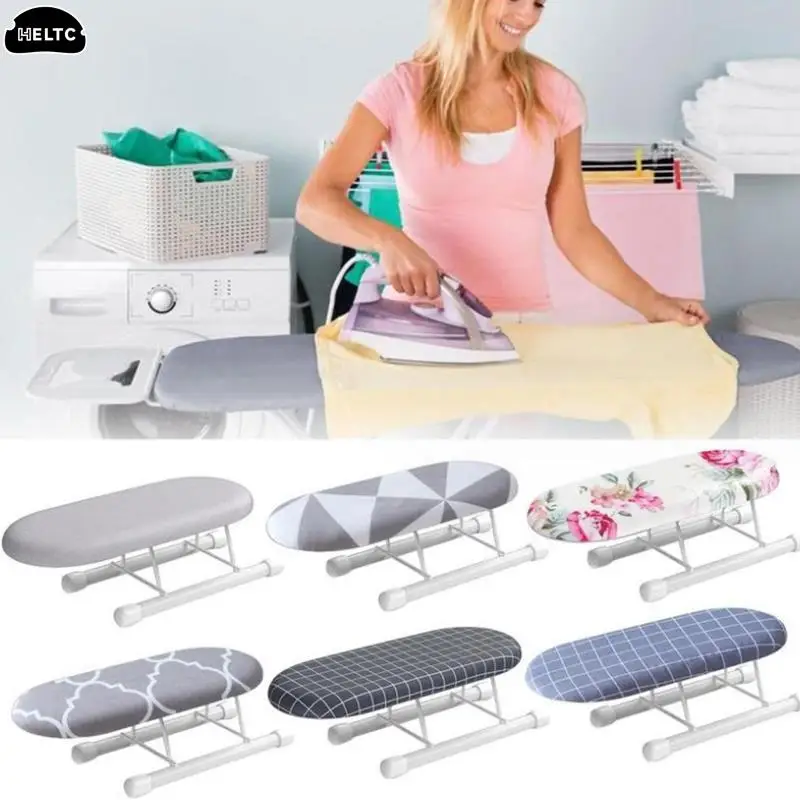 Portable Mini  Ironing Board Small Tabletop Iron Portable Compact Sewing Table Desktop Foldable Collapsible Countertopmini Rack