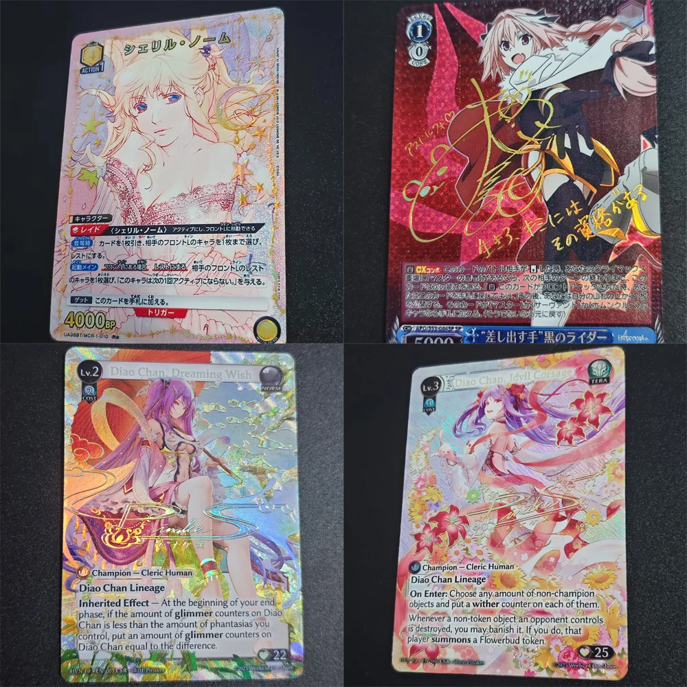 

Macross F Union Arena Anime Collection Card Sheryl Nome Signature Card Gilding Textured Refractive Flash Card Child Gift Toy