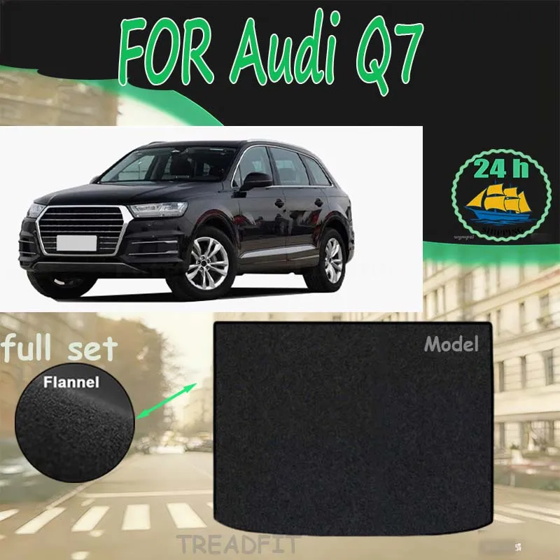 

TREADFIT Rear Trunk Mat For Audi Q7 2016-2025 Cargo Liner Tray Trunk Luggage