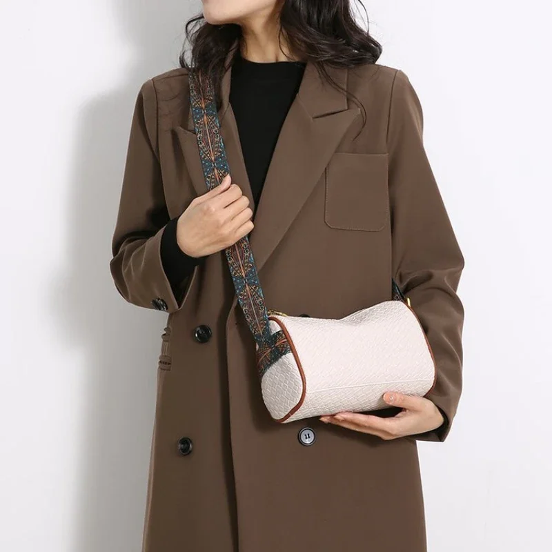 Stylish Weaving Pattern PU Single Shoulder Bag, Elegant Fashion Boston Bags for Women Crossbody Bag,Classic Purses Handbags