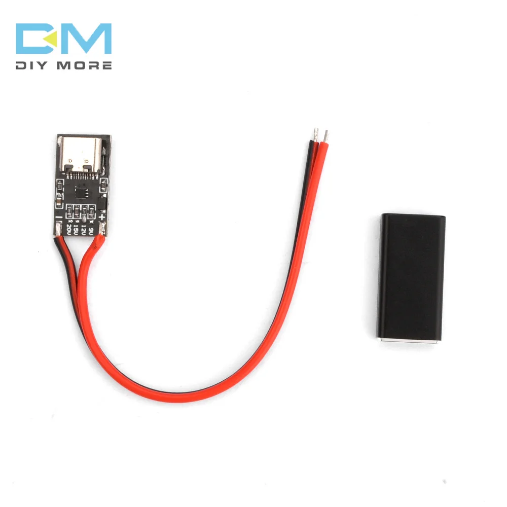 PD/QC Trigger Fast Charging Trigger USB Booster Module Type-c Interface 9V/12V/15V/20V 4-Stage Suitable for Router Optical cat