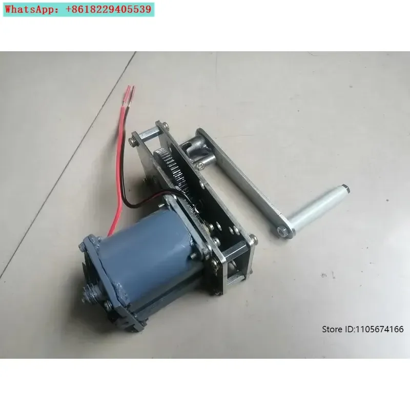 Hand generator magnet telephone generator 220 V to 380 V 80 W speed increase gearbox DIY