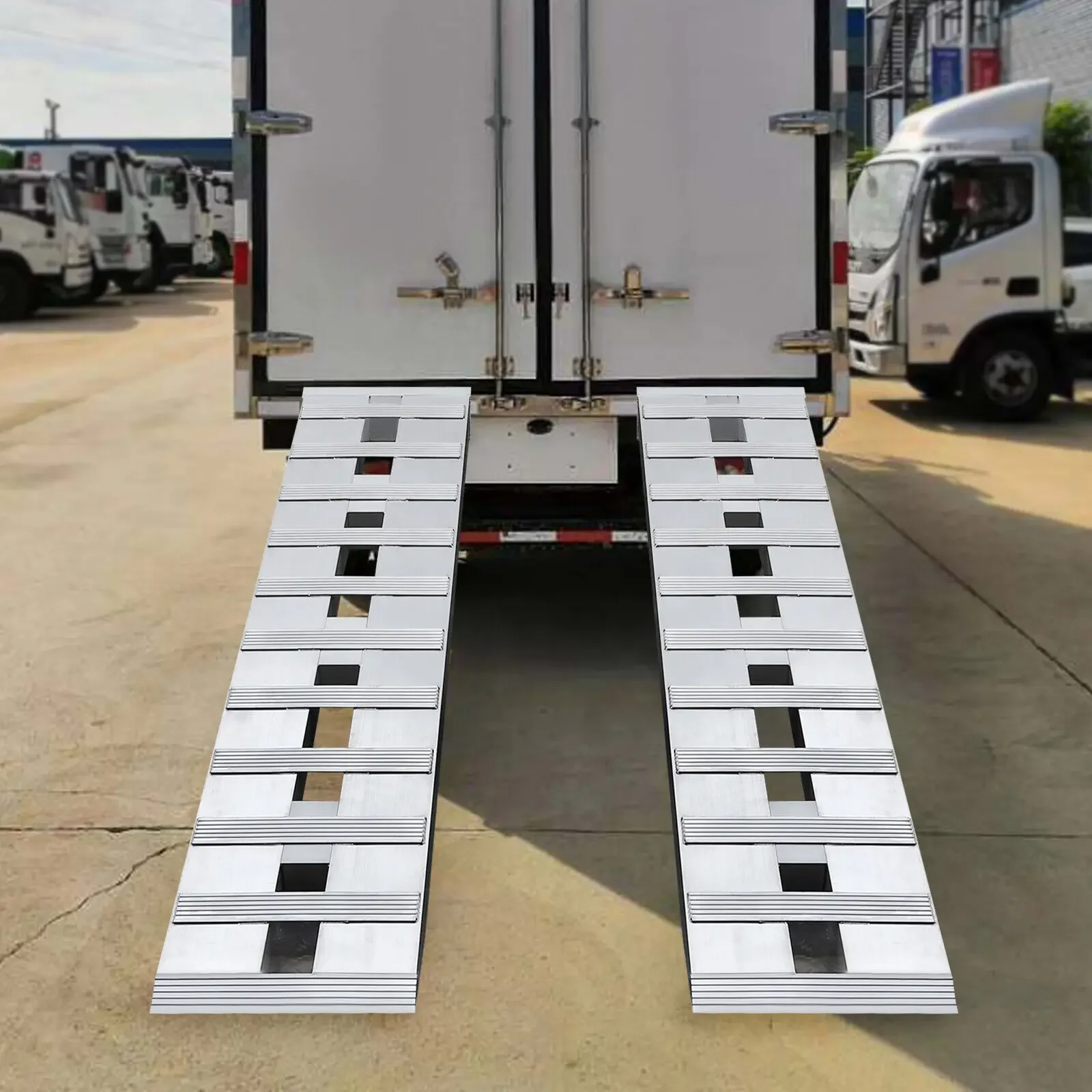 

Truck Car Auto Trailer Aluminum Ramps – Universal Hook, 2.72t/6000lbs Capacity
