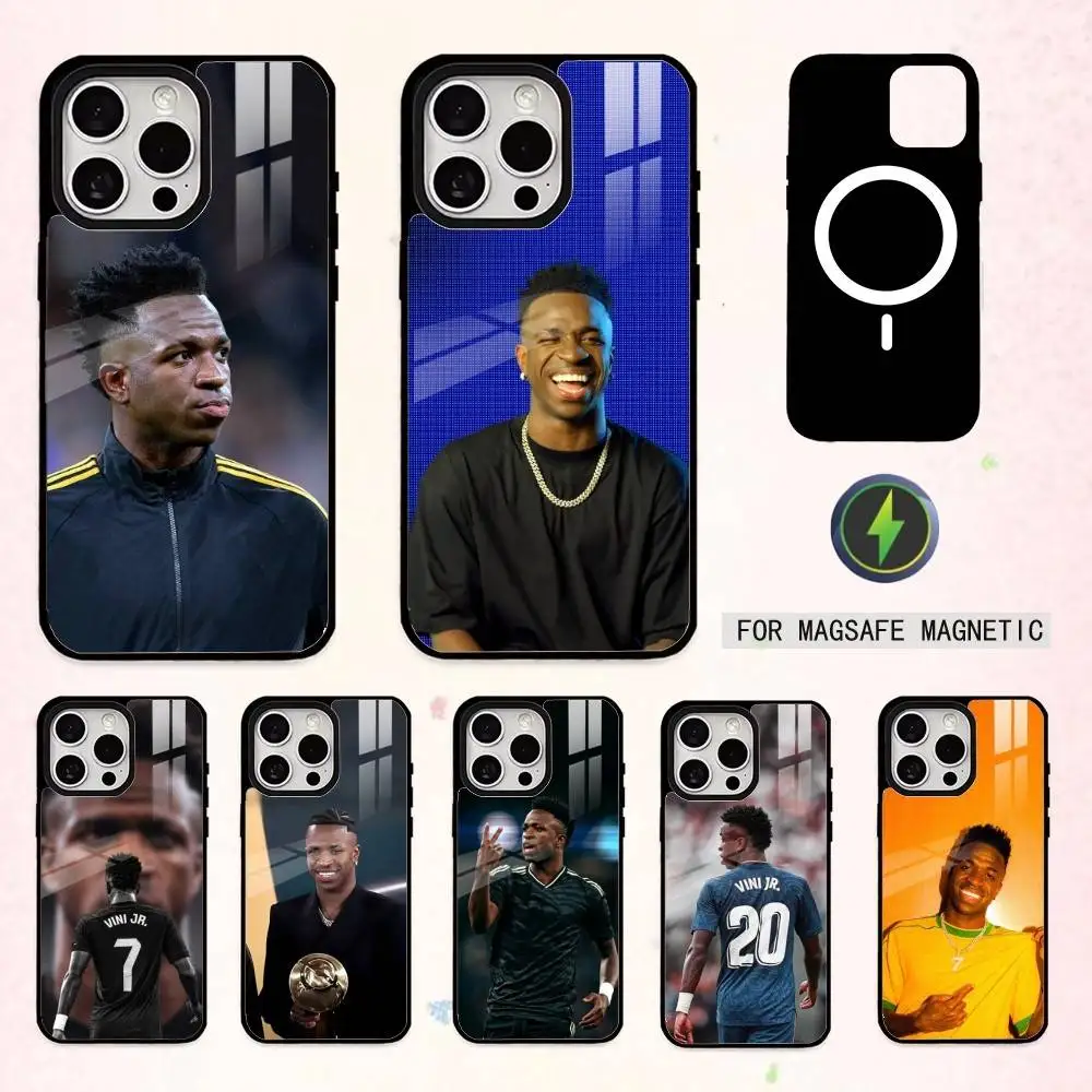 

C-Cool V-Vinicius J-Junior Phone Case For iPhone17,16,15,14,13,12,11 Plus,Pro Max Magnetic For Magsafe Wireless Charging