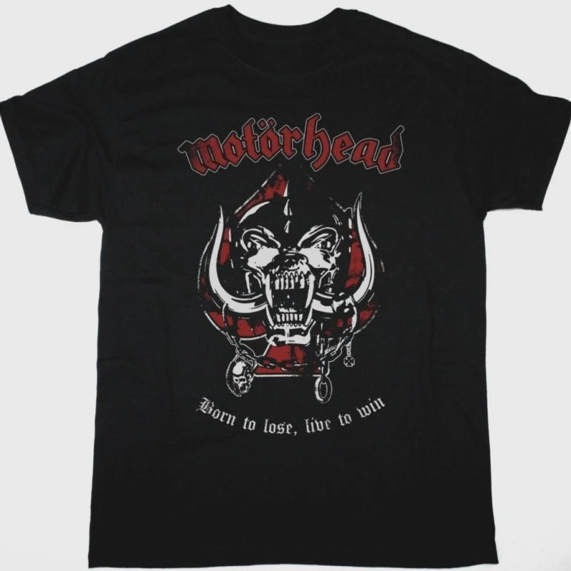 MOTORHEAD ولد لخسر الحياة للفوز تي شيرت الرجال النساء قصيرة الأكمام الأمريكية الرجعية الفرقة بلايز Y2k تي شيرت كبير الحجم تيز الشارع الشهير