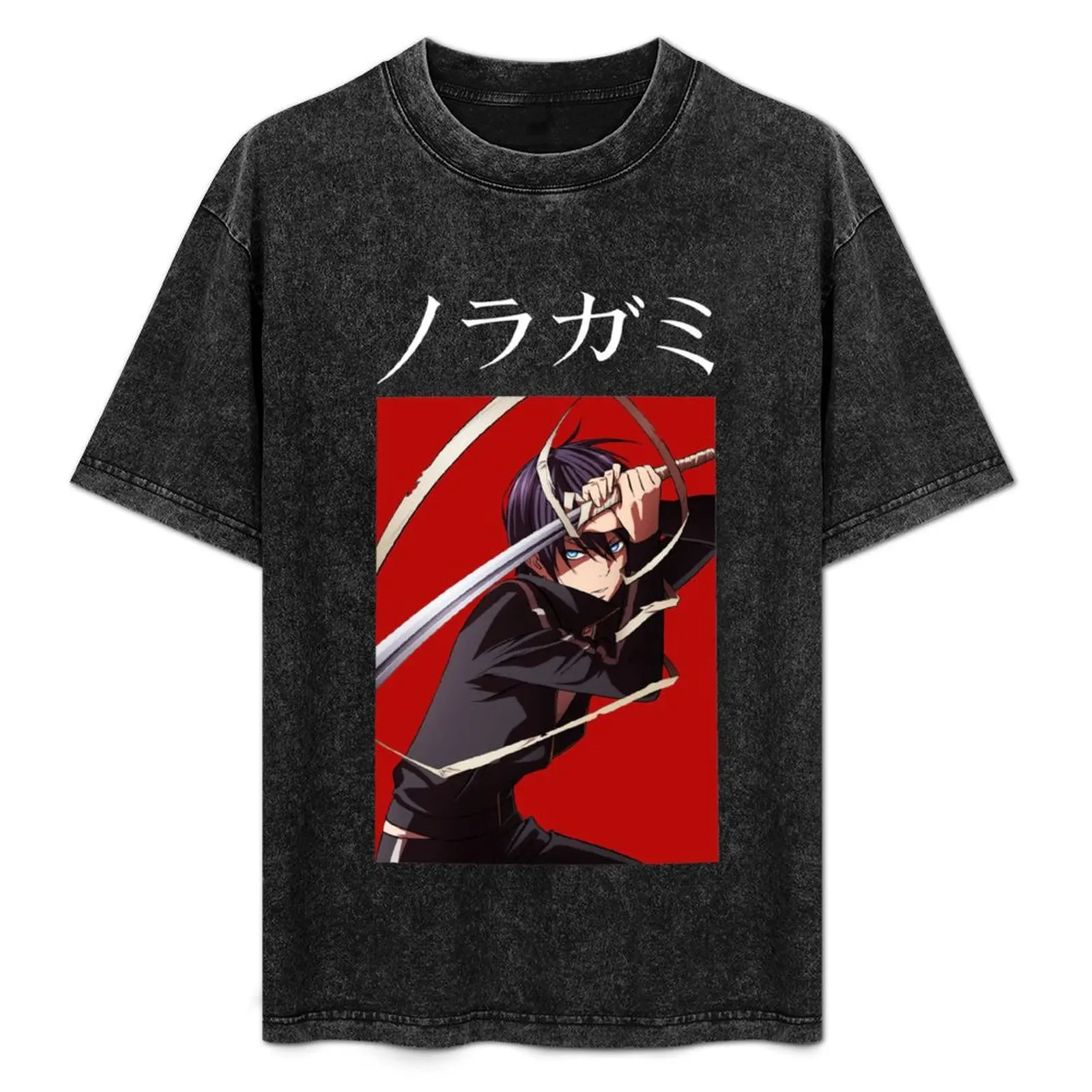 

Аниме-футболка Noragami в подарок фанатам, классическая хлопковая футболка с круглым вырезом