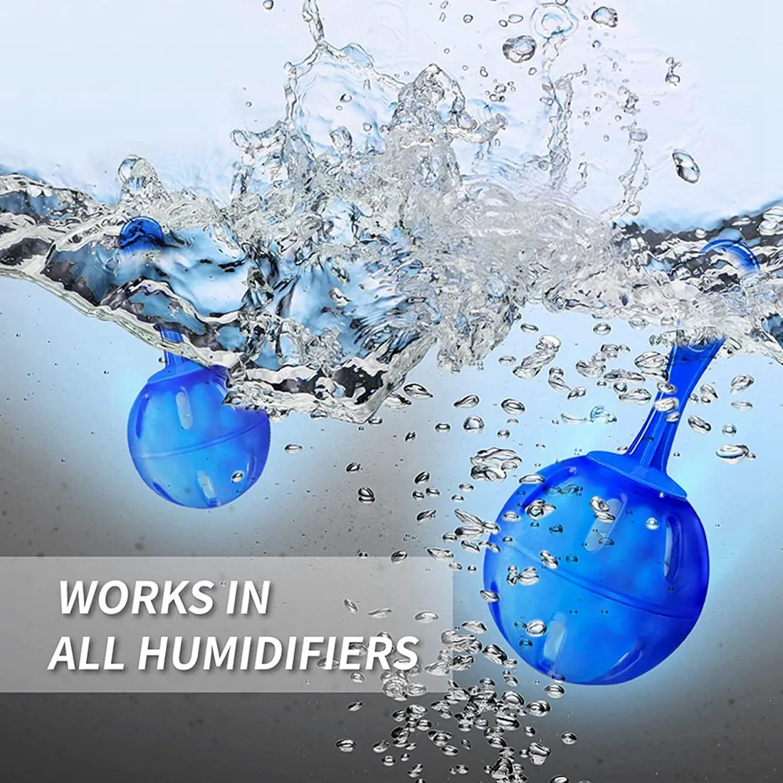 T83C-12 Pack Humidifier Cleaner Ball For Protec Kaz PC-1&PC-2,All Warm&Cold Fog Humidifiers,Purify Water,Eliminate Dust&Odor