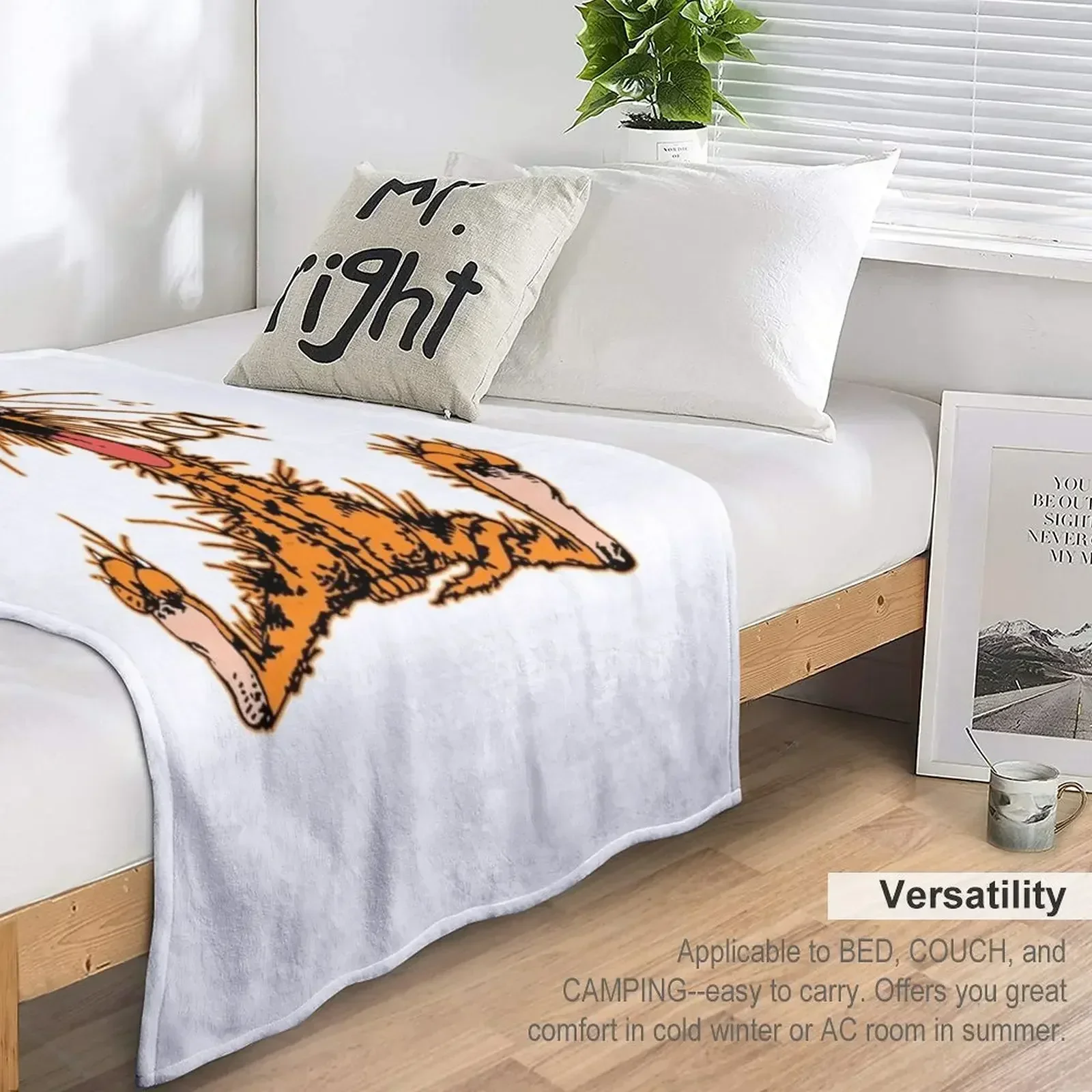 Bill The Cat Ack! said the cat Throw Blanket Decorative Beds Weighted Winter beds Furry Blankets 5