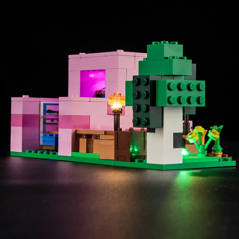 مجموعة إضاءة LED مخصصة لـ LEGO 21268 The Baby Pig House (إضاءة LED فقط، بدون نموذج كتل)