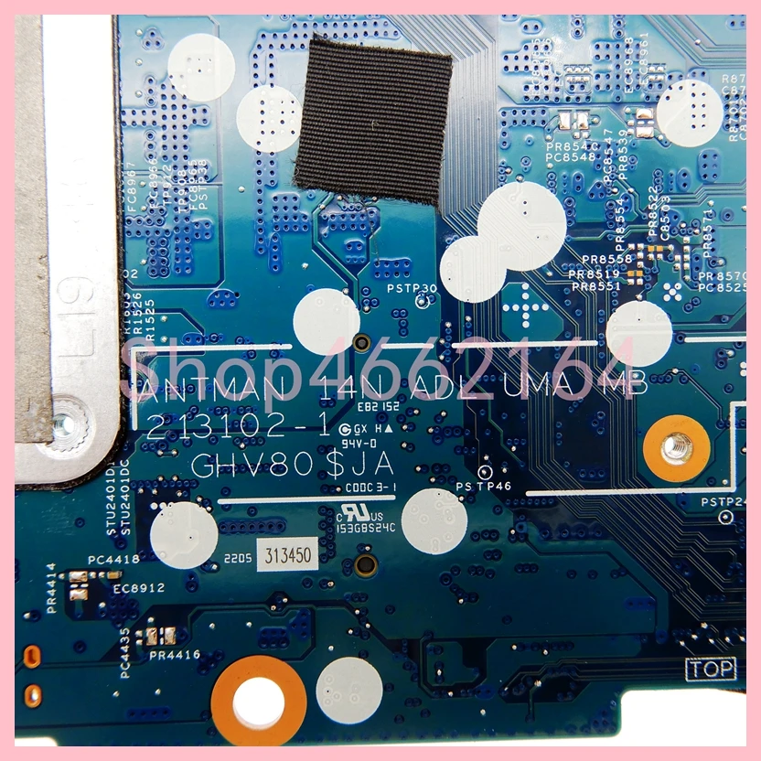 Imagem -04 - Placa-mãe Portátil Totalmente Testada para Dell em Placa-mãe Cpu I51235u I7-1255u 14 7420 cn 0dnrr6 0mppft 213102-1