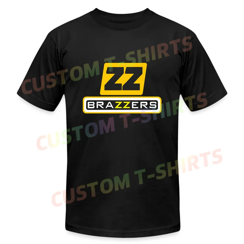 

Men T Shirt Casual Fans Family Brazzer Logo T-shirt Graphic Summer Short Sleeves 100% Cotton S-3XL