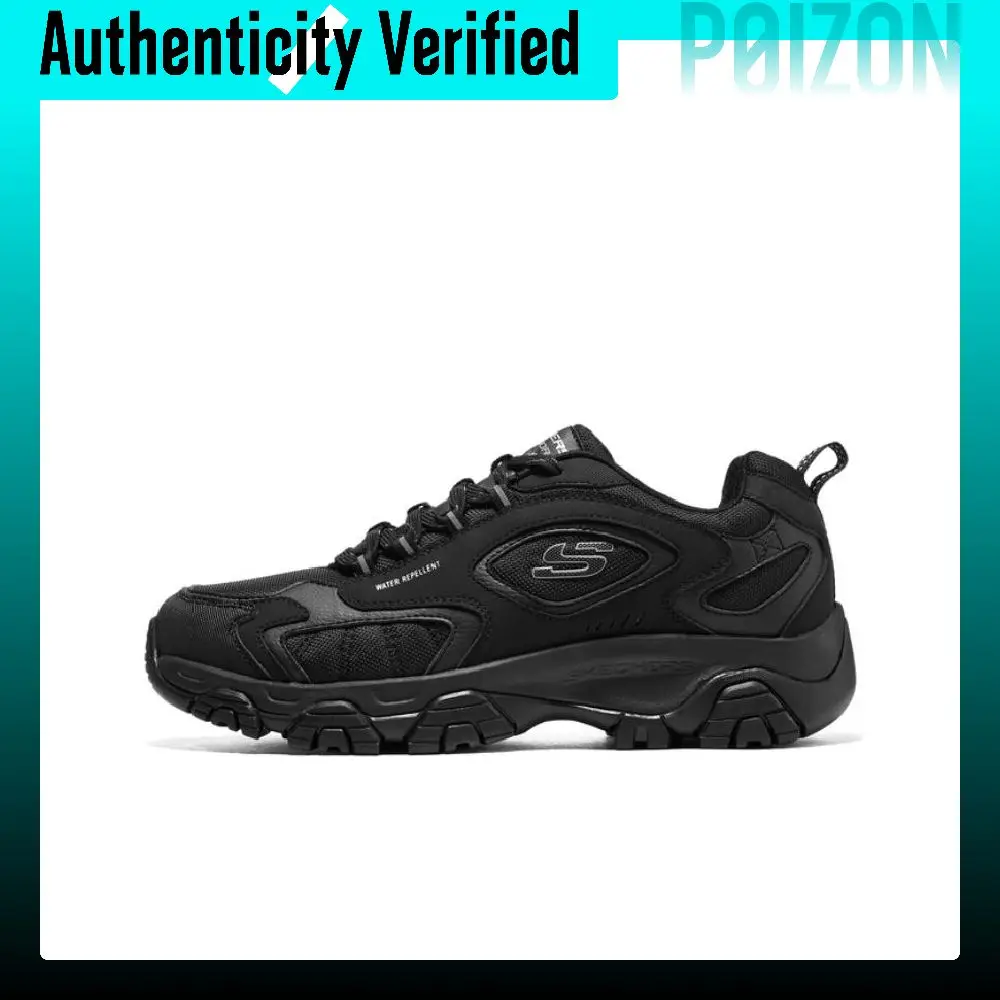 Skechers Outdoor Textile, Synthetic Leather Cushioning, Wear Resistant Low top Casual Shoes Men's Black 237264C-BBK