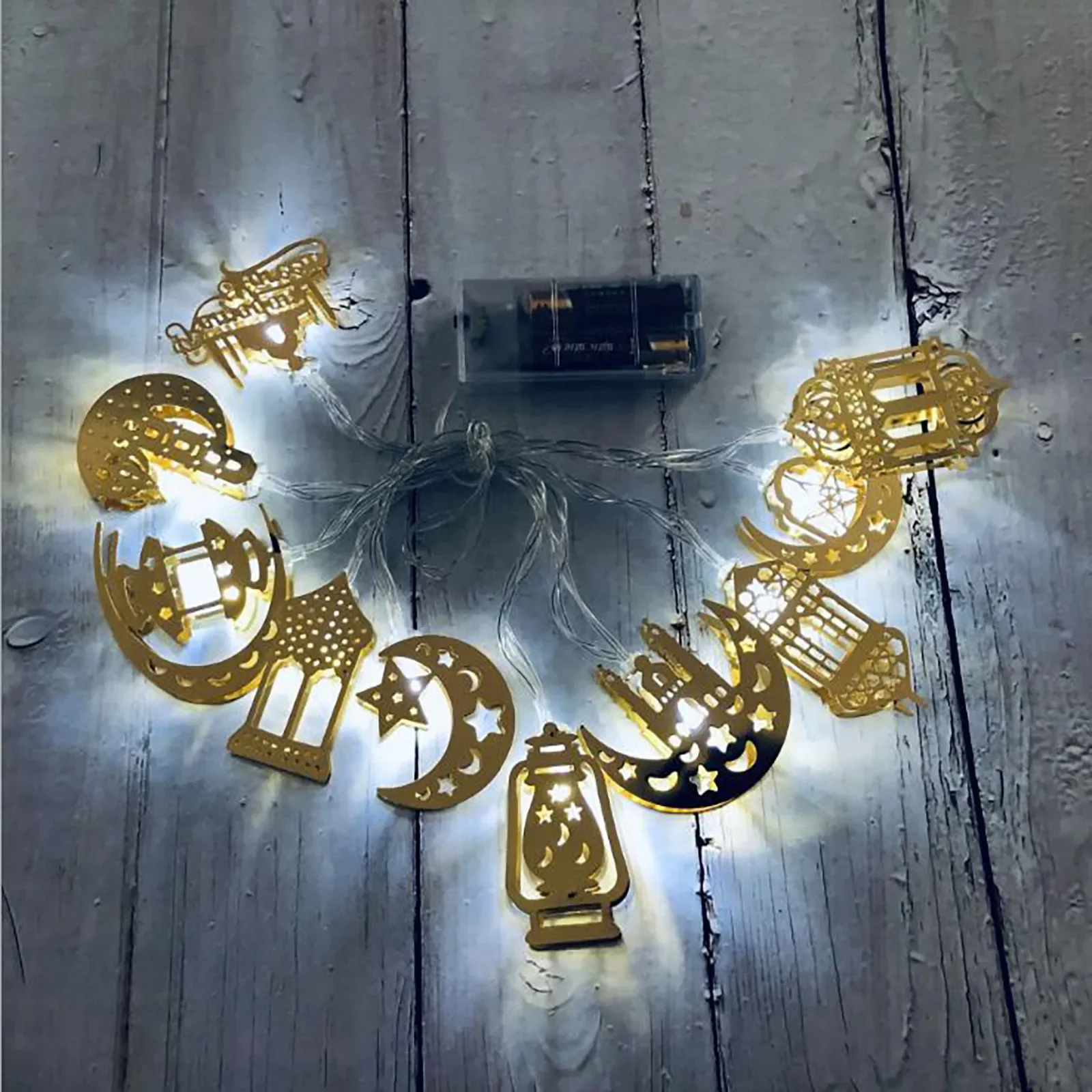 Muslim Ramadan LED Castle String Light Decoration 117.9" Party Supplies