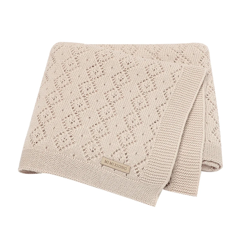 

Baby Blankets Super Soft Cotton Knitting Newborn Netural Stroller Swaddle Wrap Sleep Covers Stuff for Boy & Girl Breathable Mats