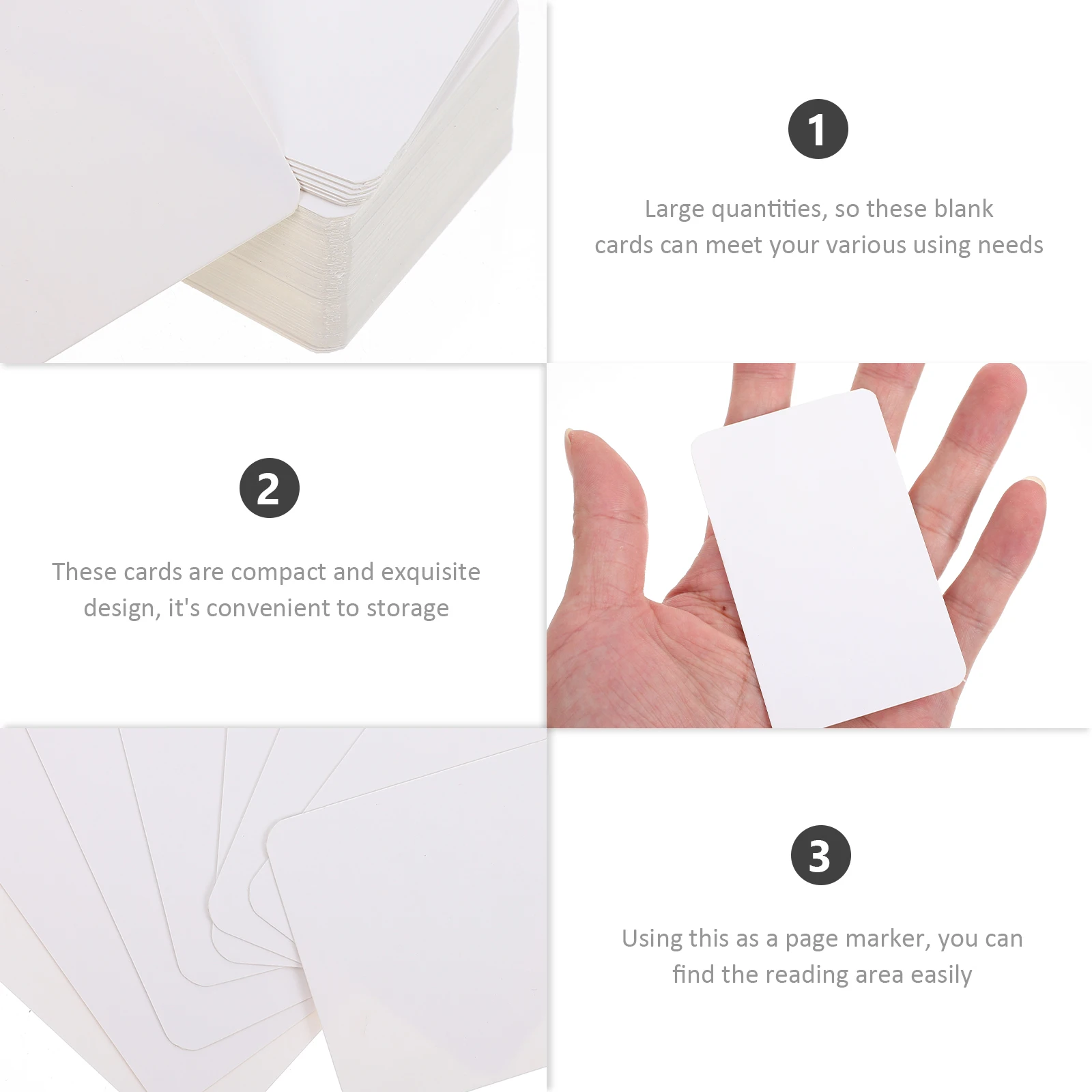 

200pcs Blank Cards For Students Hand-Painted Empty Postcards Double-Side Diy Graffiti Cards School Supplies Page Marker Gift