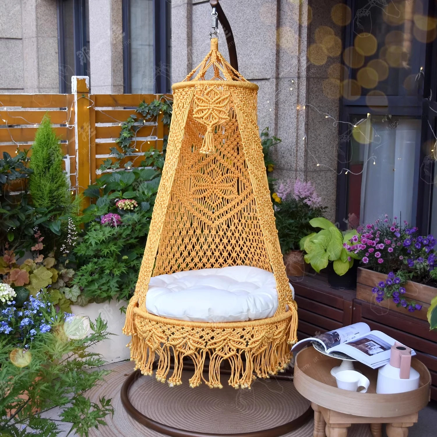 

Hand Woven Bohemian Outdoor Hammock Hammock Hammock, Balcony Swing Garden, Bed and Breakfast