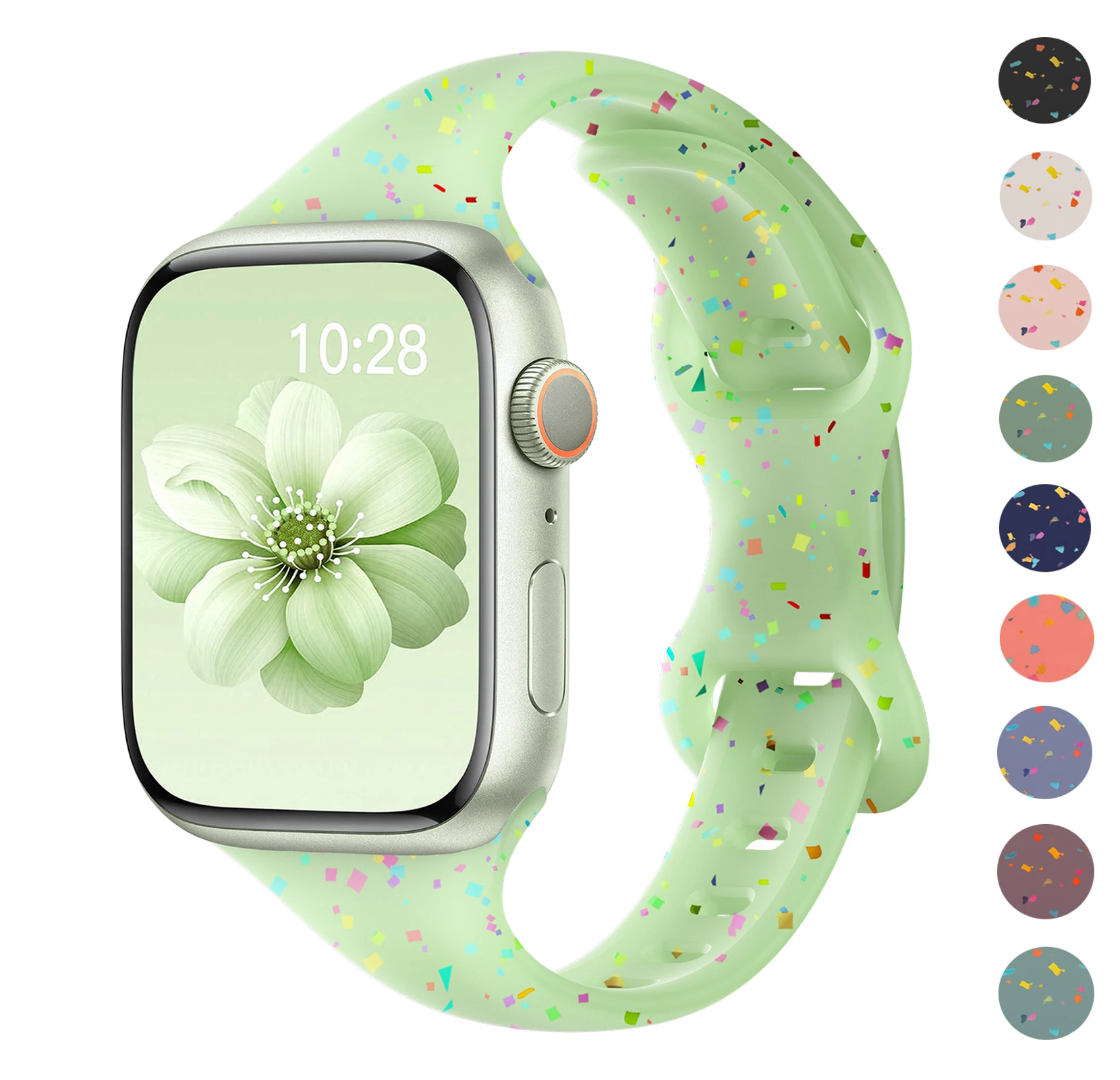 

Тонкий силиконовый ремешок для часов Apple, ремешки 40 мм, 41 мм, 45 мм, 44 мм, 38 мм, 49 мм, 42 мм, 46 мм, браслет iwatch Series 10 9 8 7 6 3 SE Ultra 2
