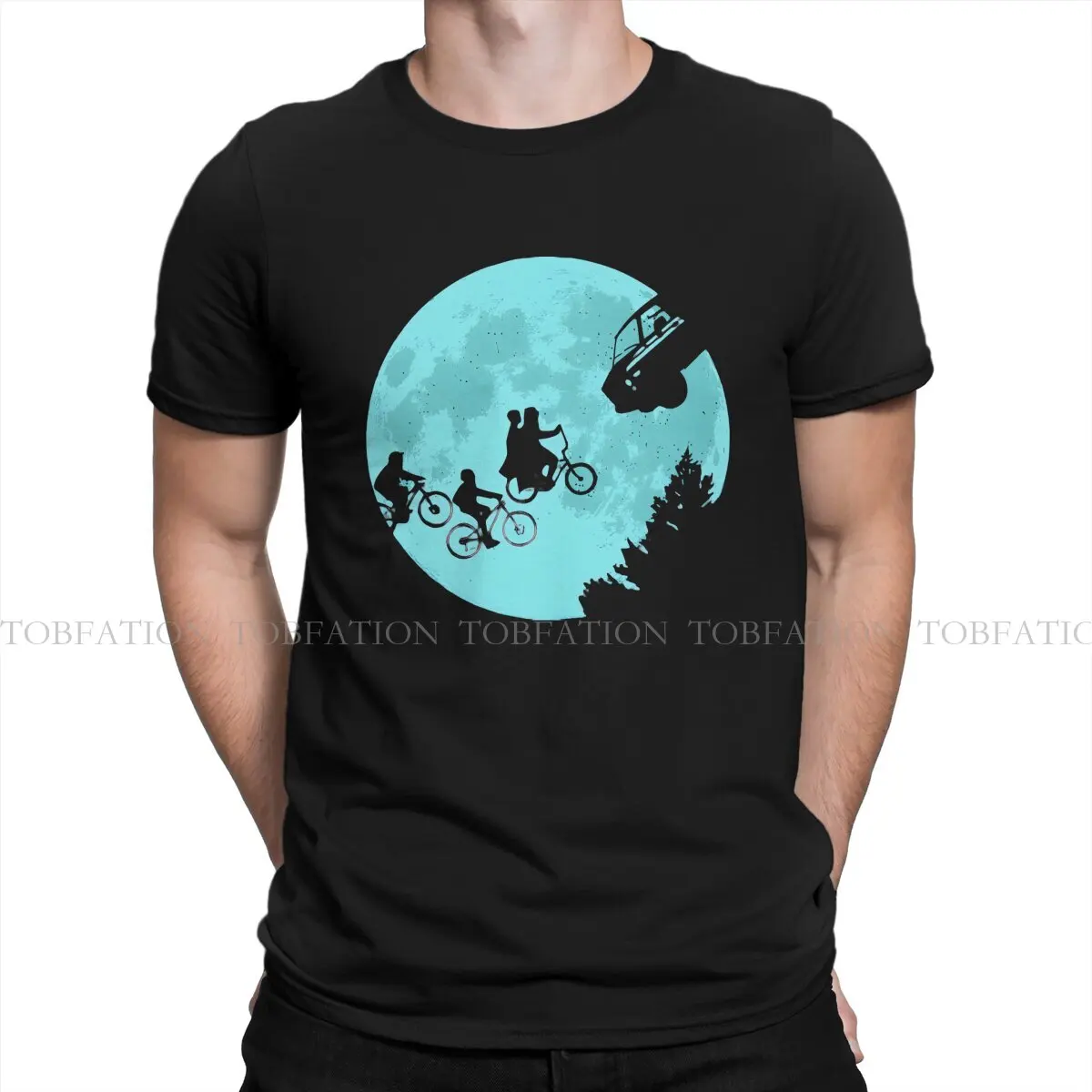 Stranger Kids Moon By Zerobriant ET The Extra Terrestrial Movie T Shirt Classic Teenager Gothic Large TShirt Top Men's Clothing