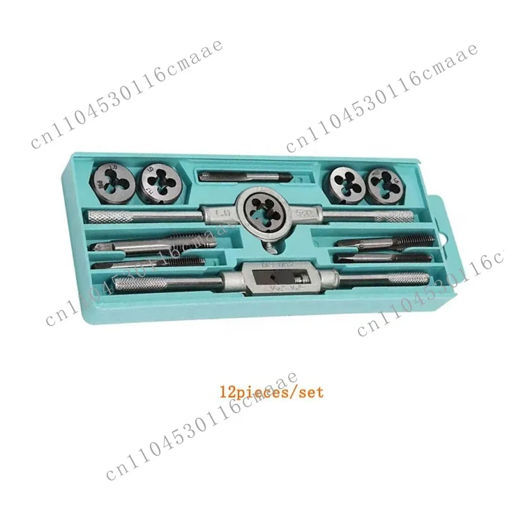 12-Piece Set of High-quality M6 To M12 Thread Taps and Die Sets