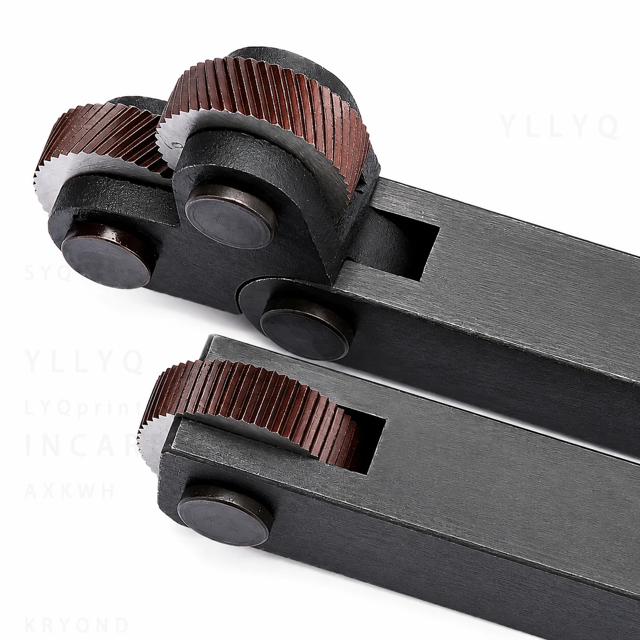 High Precision Mesh Knurling Tool Holder Straight Single Wheel Linear Pitch Knurling Tool for CNC Lathe Steel Embossing Wheel