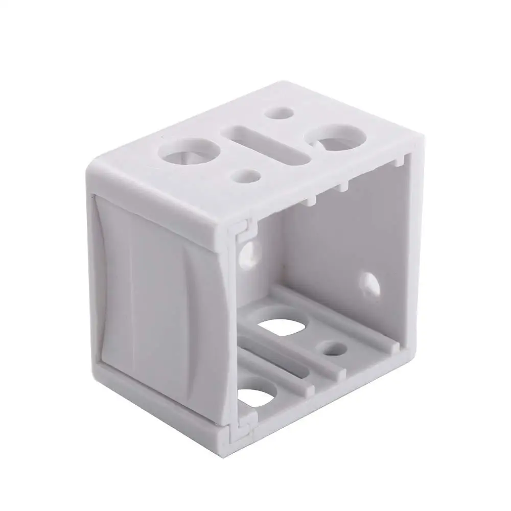 Plastic Practical Mounting Track End Cover Home Tool Vertical Holder Box Profile Box Blinds Bracket Headrail Bracket