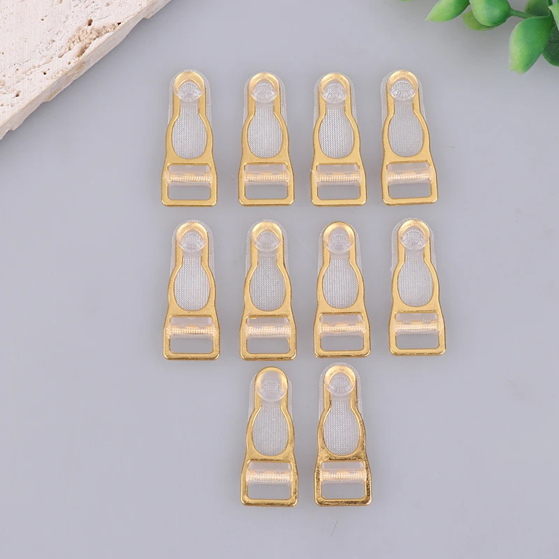 10Pcs Metal Adjust Buckle Set for Corset Leg Garter Belt Suspender Clips Hosiery Stocking Grips - Multiple Sizes 10/12/15/18MM