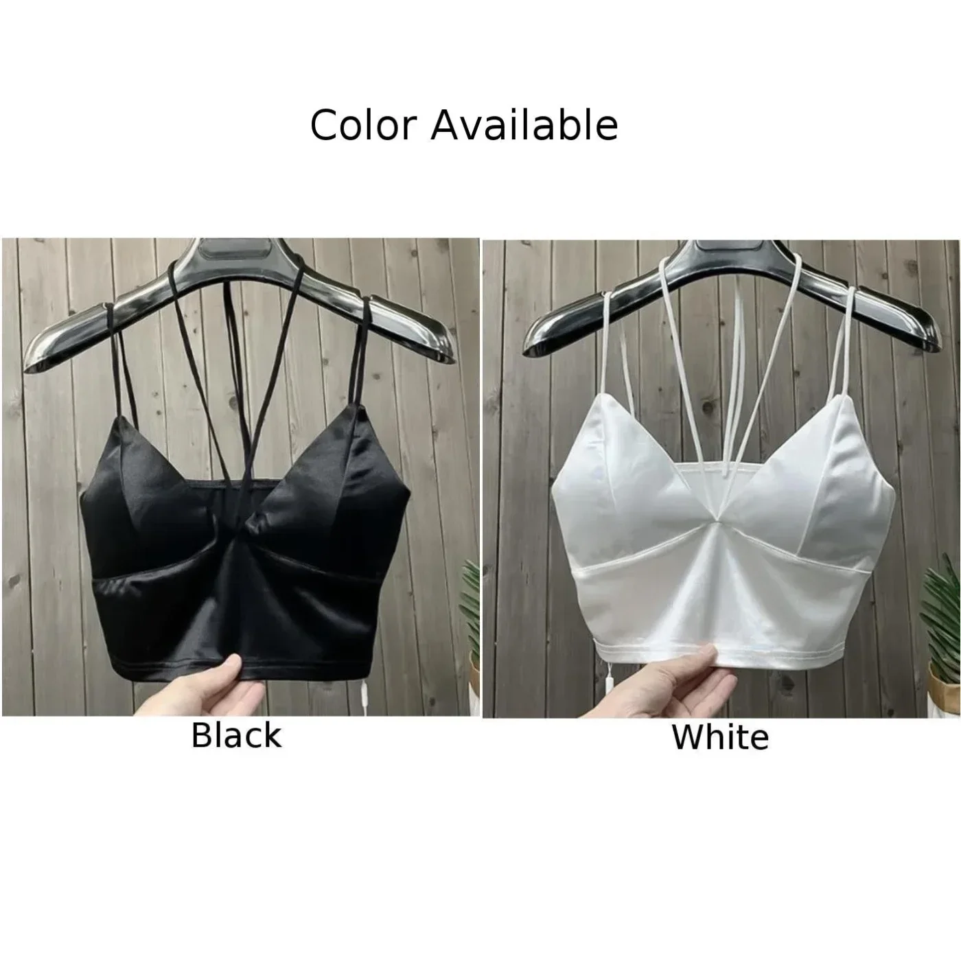 Sexy Bras For Women Tank Crop Tops Women Sling Tube Top Push Up Lingerie Breathable Chest Pad Wearing Underwear Bandeau Top