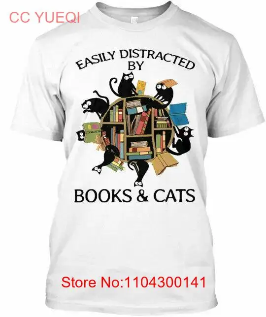 

Легко отвлекается за книгами и кошками - и футболка