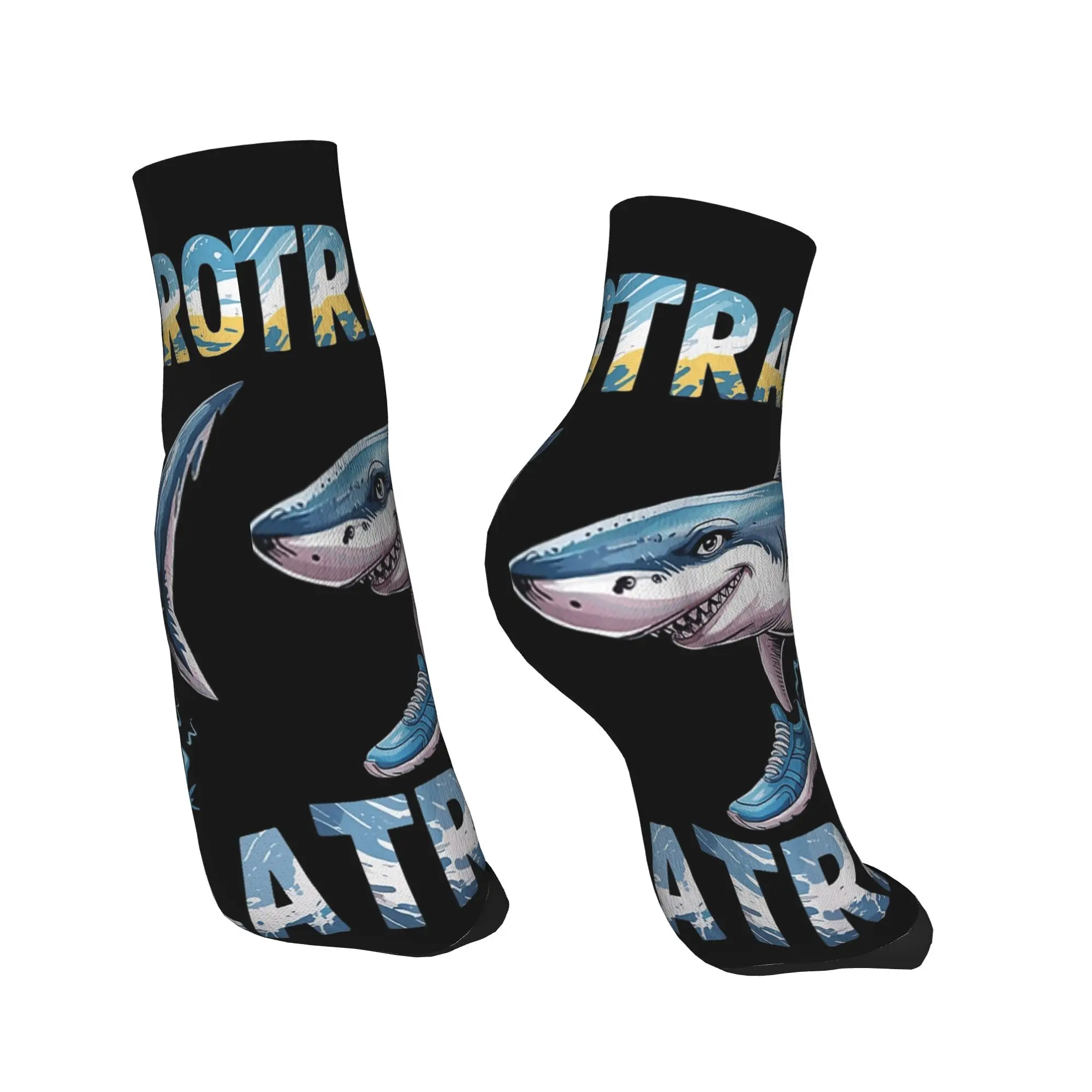 Tralalero Tralala الإيطالية الدماغ Rot الإيطالية Brainrot ميمي الكاحل الجوارب الراحة لينة الجوارب غير رسمية الصيف تسلق عدم الانزلاق جورب