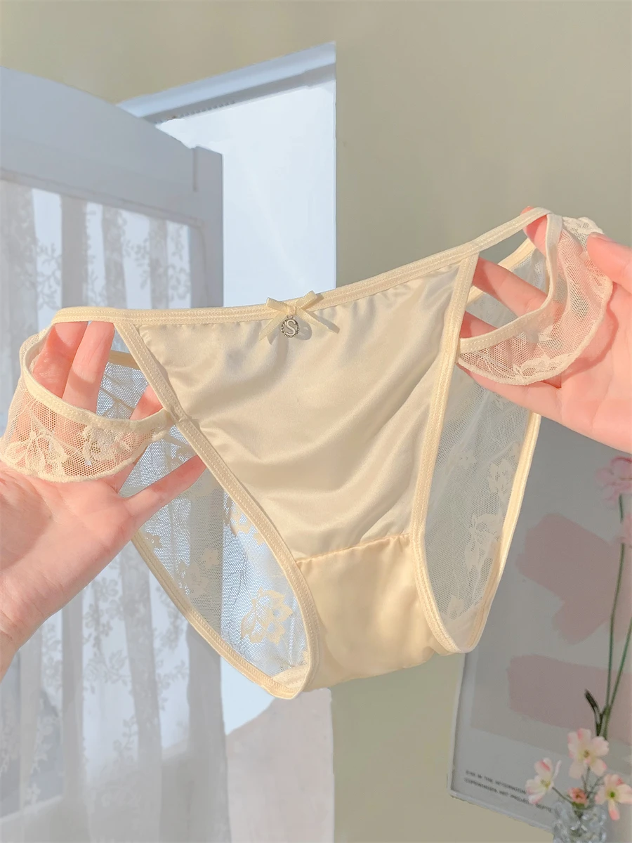 

Женское французское сексуальное нижнее белье в стиле Лолиты в стиле Pure Desire с высоким разрезом, тонкое нижнее белье с низкой талией, женские трусики 2025 года