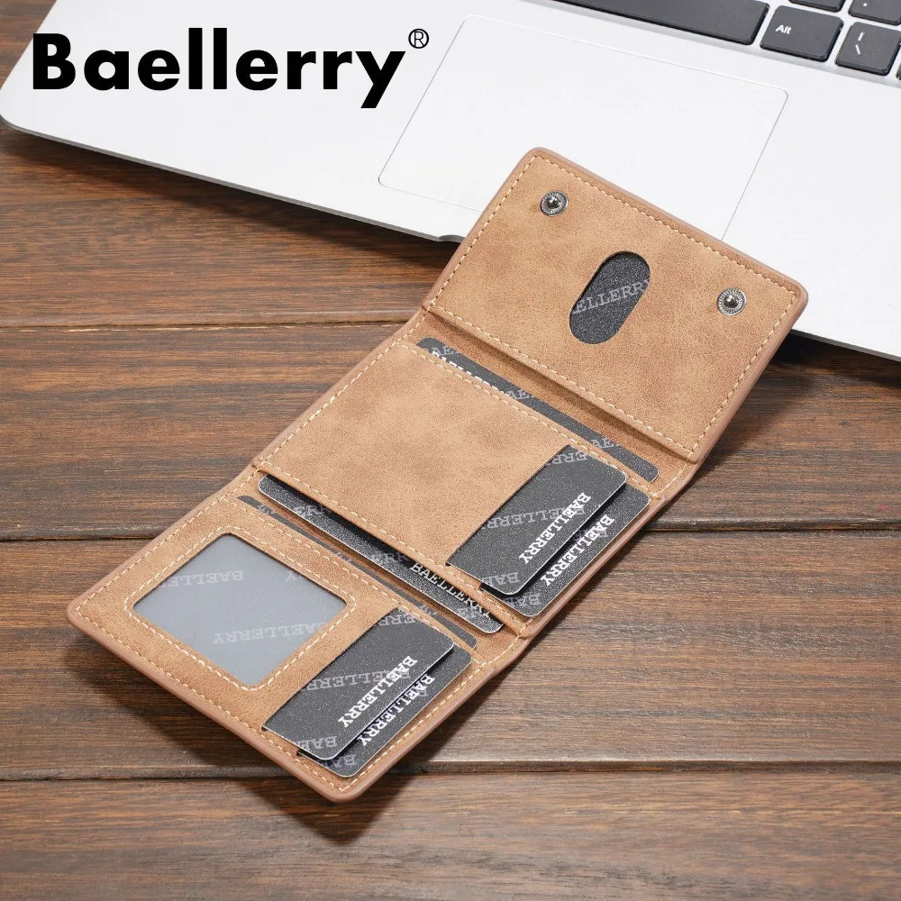 Baellerry Portable Mini Men Coin Purse Thin Bank Card Organizer Men Wallet Korean Style Card Holder Small Storage Bag Male