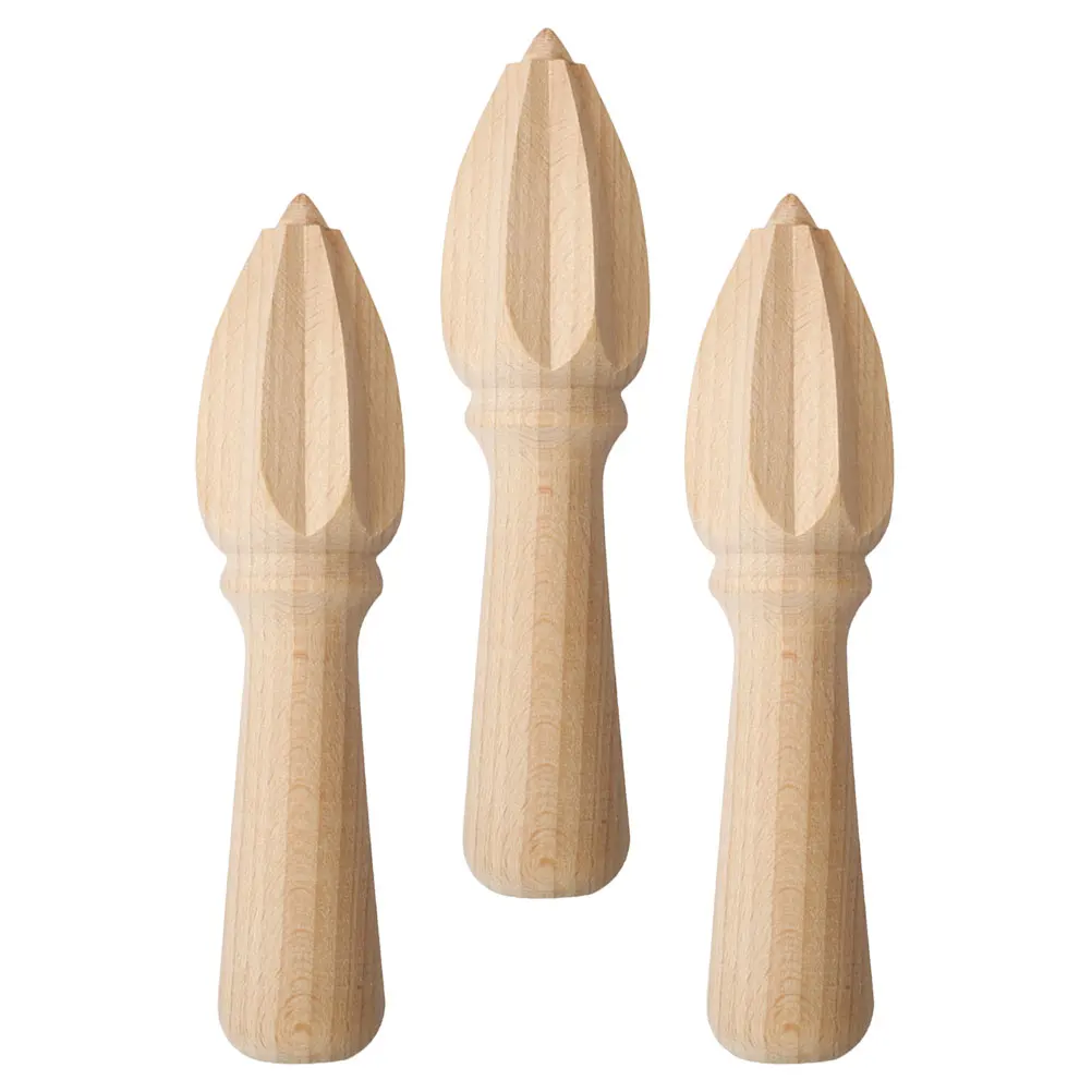 

3Pcs Beech Manual Lemon Squeezer Handheld Citrus Juicer Easy Grip Ergonomic Design for Home Kitchen Use Lemon Squeezer