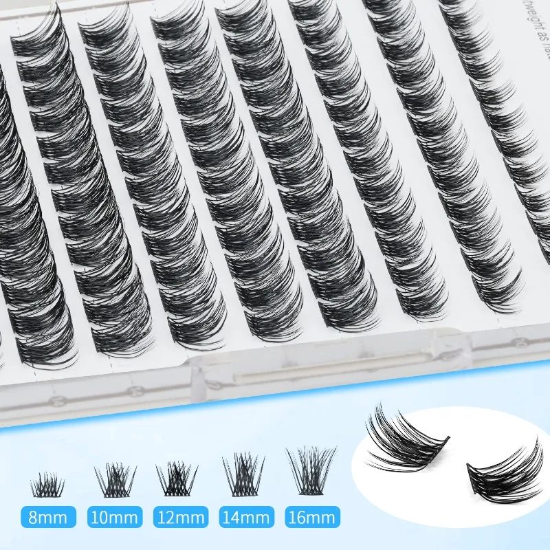 

JIZI-LASH 120PCS DIY Clusters Eyelash Extension D Curl Mix Length Fluffy Individual Eyelashes Wholesale Tweezers Makeup Tools