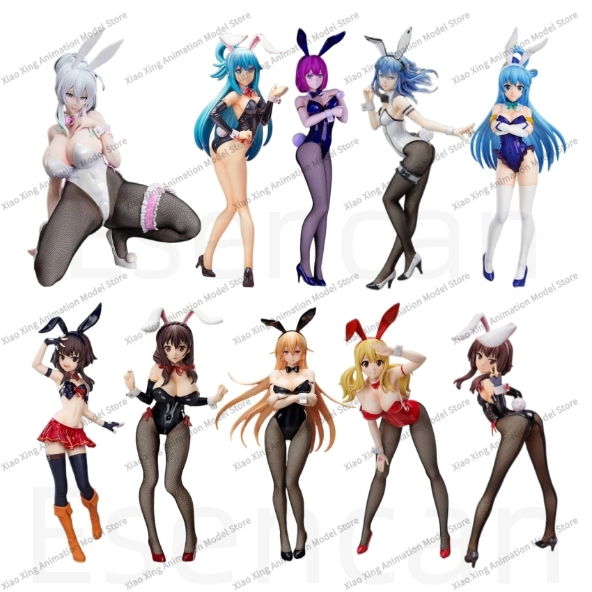 Native BINDing Megumin KonoSuba Aqua Eruru Maid Yunyun Nakiri Erina Lucy Erza Bunny Girl Figure PVC Anime Model Toys Dolls Gifts