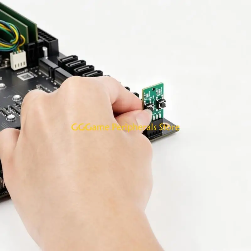 U55B Desktop Hardware Power Control Module with 9 Pin Header, Front Panel Board and LED Support for Open Frame Service Access