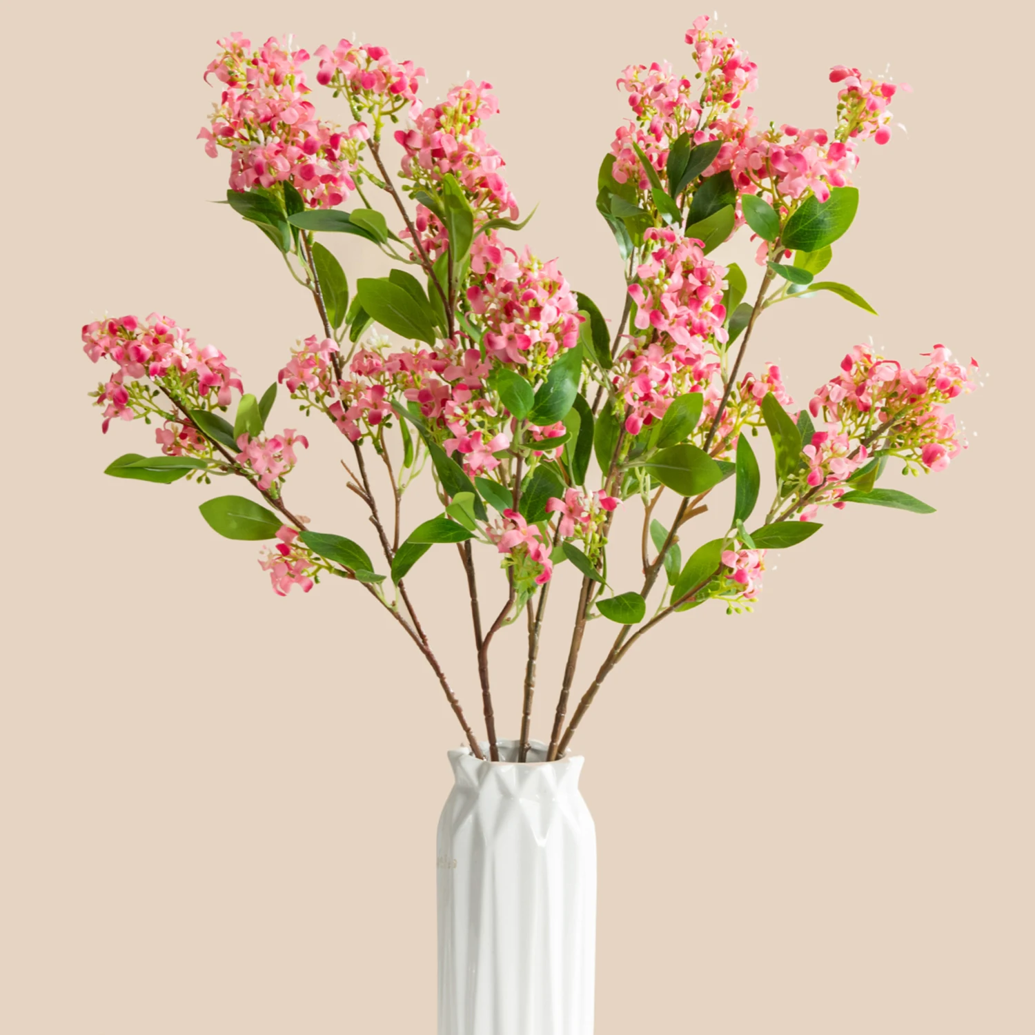 Fleur artificielle en soie de lilas pour bouquet de mariée, décoration de maison, festival, jardin extérieur, arche, cadeaux faits main DIY, boîte décorative