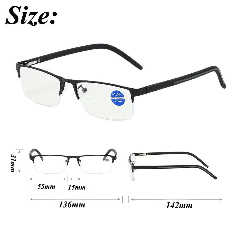Titanium Alloy Frame Presbyopic Glasses Women Far Sight Eyeglasses Finished Optical Business Reading Eyewear Diopter +1.0 TO+4.0