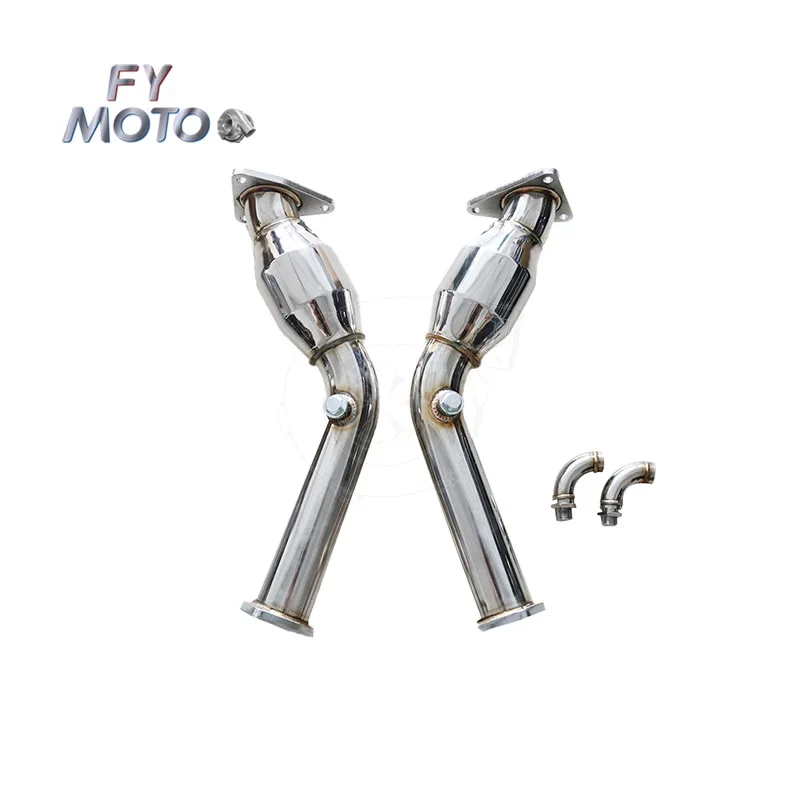Exhaust Downpipe for Nissan 370z Infiniti G37 Q50 3.7L 2009-2017 With Muffler