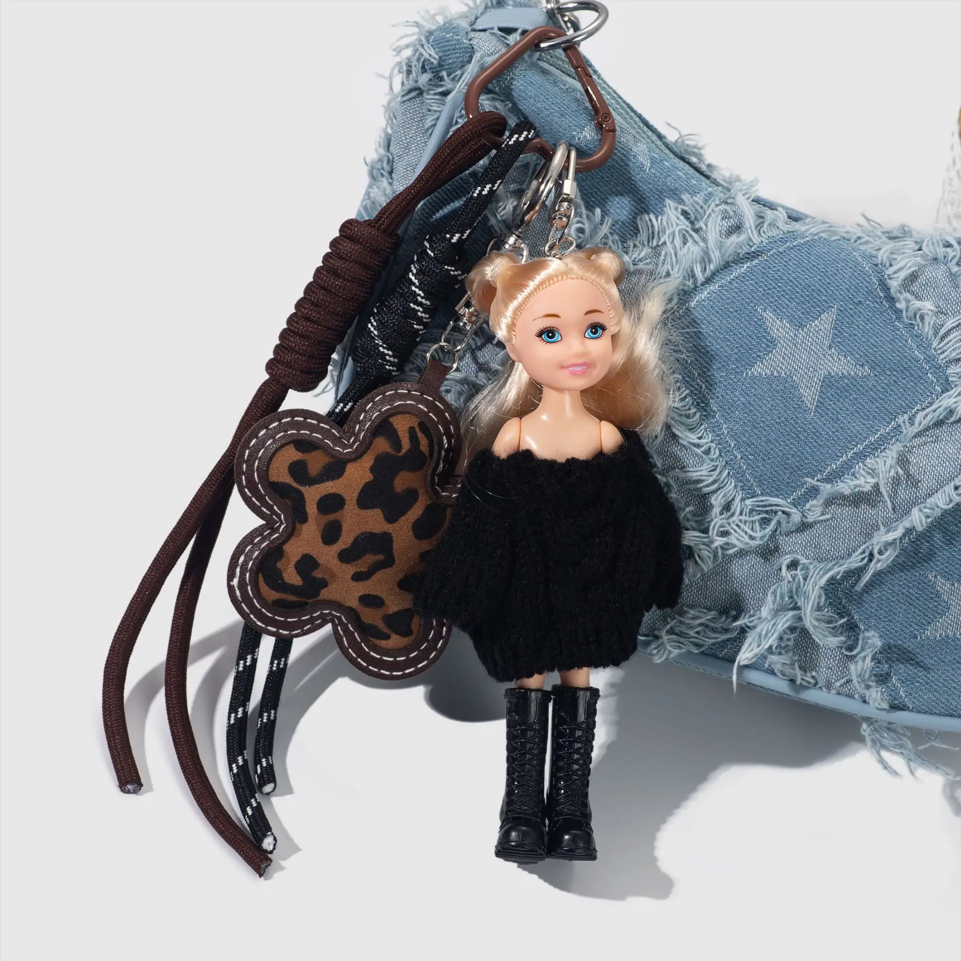 

INS корейская версия милый джемпер Babi принцесса кукла кулон брелок серии Miu модная кукла BJD украшение рюкзака подарок на день рождения