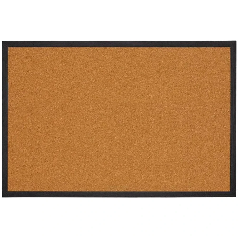 

Cork , Framed Corkboard, 2' x 3', Black Frame, Message Board, Vision Board