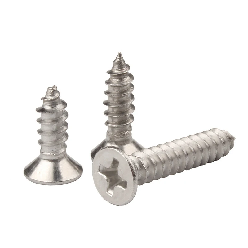 M1 M1.2 M1.4 M1.7 M2 M2.3 M2.6 M3 M4 M5 M6  Stainless steel recessed countersunk Flat head Self-tapping Screws Wood Screw