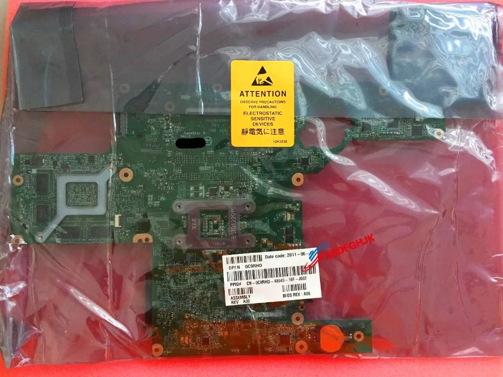 Original DAGM8BMB8F0 FOR Dell FOR XPS 15 L501X Laptop Motherboard C9RHD 0C9RHD CN-0C9RHD 100% Works Perfectly