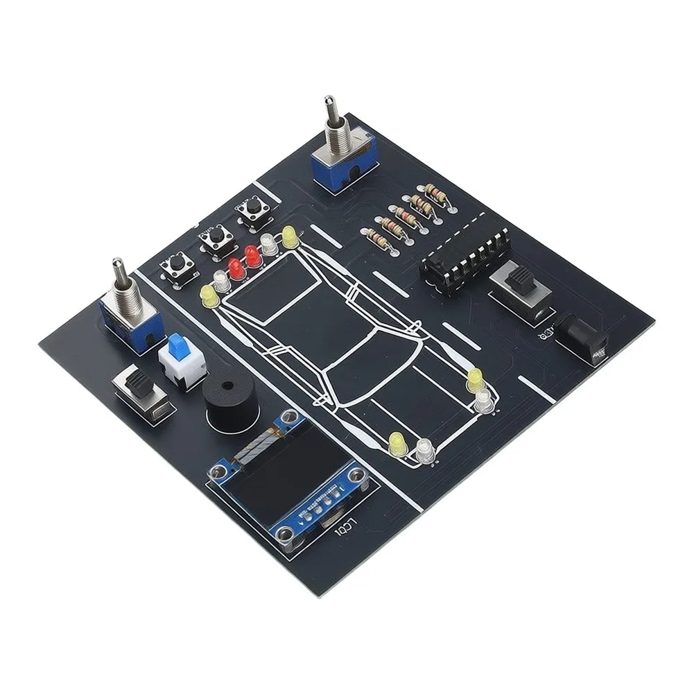 PCB-Based Car Driving Simulation Kit for Learning Soldering and Understanding Vehicle Lighting Circuit Operation