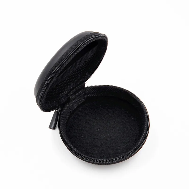 Round Earphone Holder Storage Bag Carrying Hard Case For Earbuds Earphone Accessories Memory Card USB Cable Holder Bag