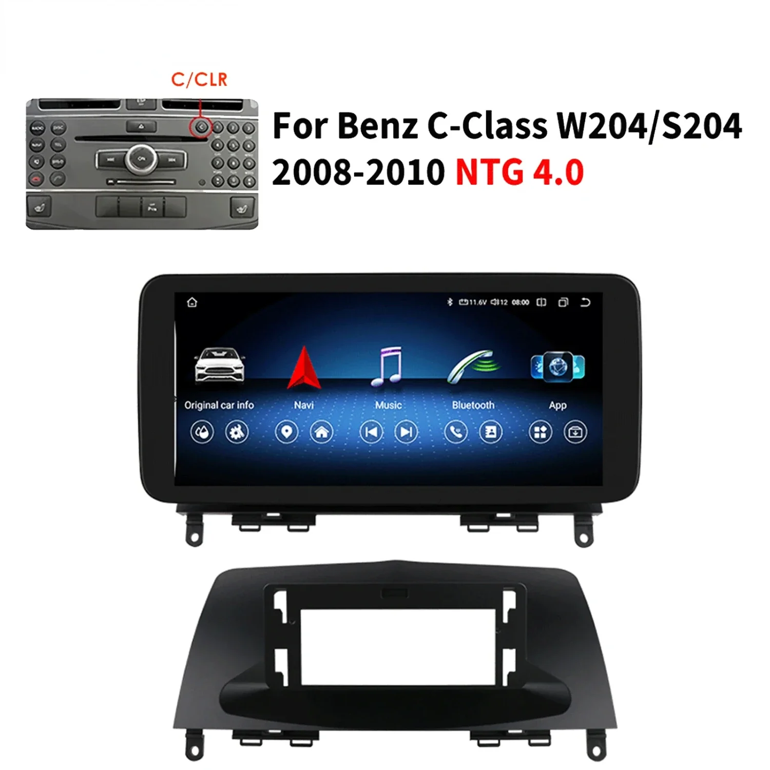 

Carplay 4G 10.33'' 8+256G 2din Android Car Radio Mercedes Benz C-Class W204 S204 2008 2009 2010 NTG 4.0 Multimedia Video