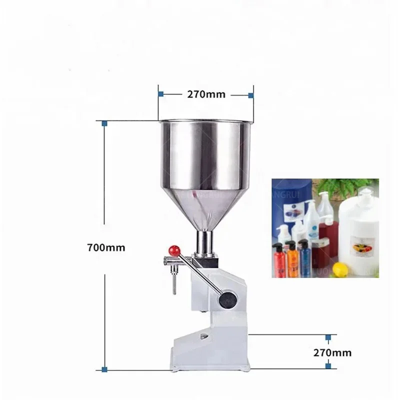 Filling Machine With 11.5l Hopper Adjustable For Accurate Filling Oil Shampoo Paste Cosmetics Liquid Filler