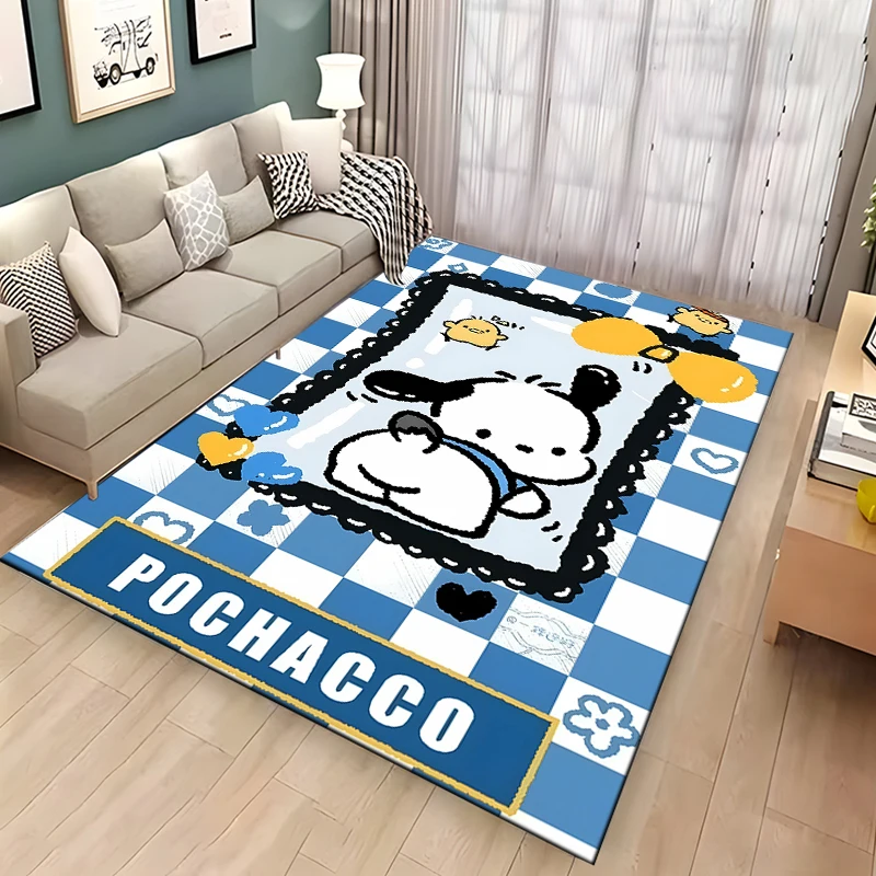 Tappeto per cani Sanrio Pochacco, tappeto per la casa soggiorno camera da letto divano zerbino decorazioni per la cucina, tappetino antiscivolo